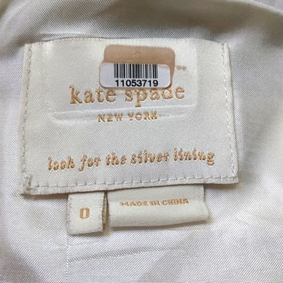 Kate Spade Women's Cape Stripe Cocktail Dress Black White Stripe Size 0 - Picture 13 of 16